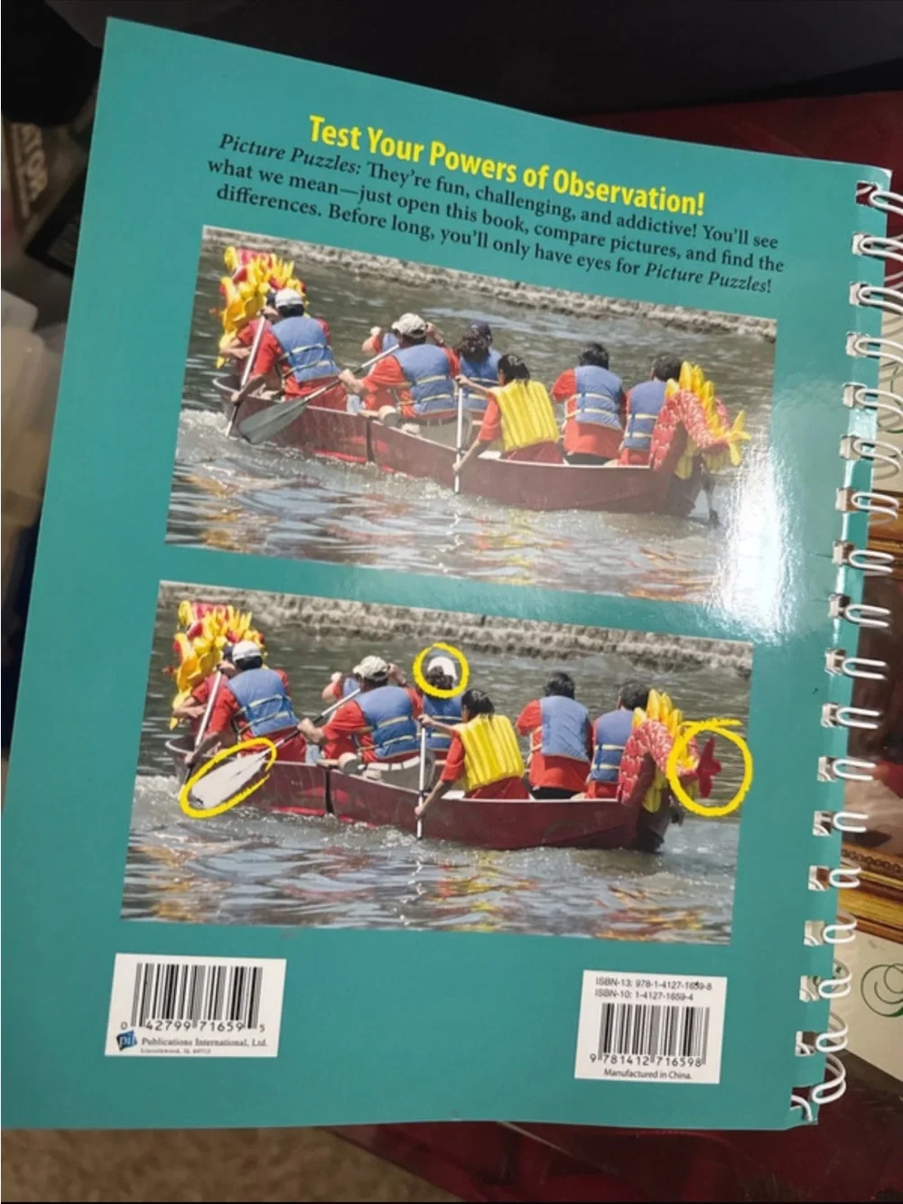 Picture Puzzles Activity Book - Teal